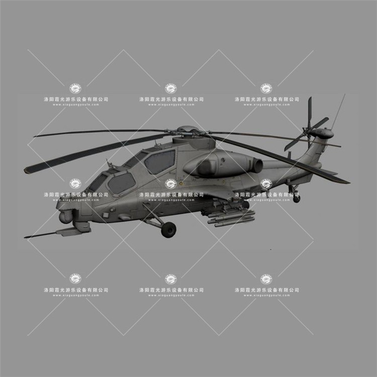 滁州武装直升机3D模型